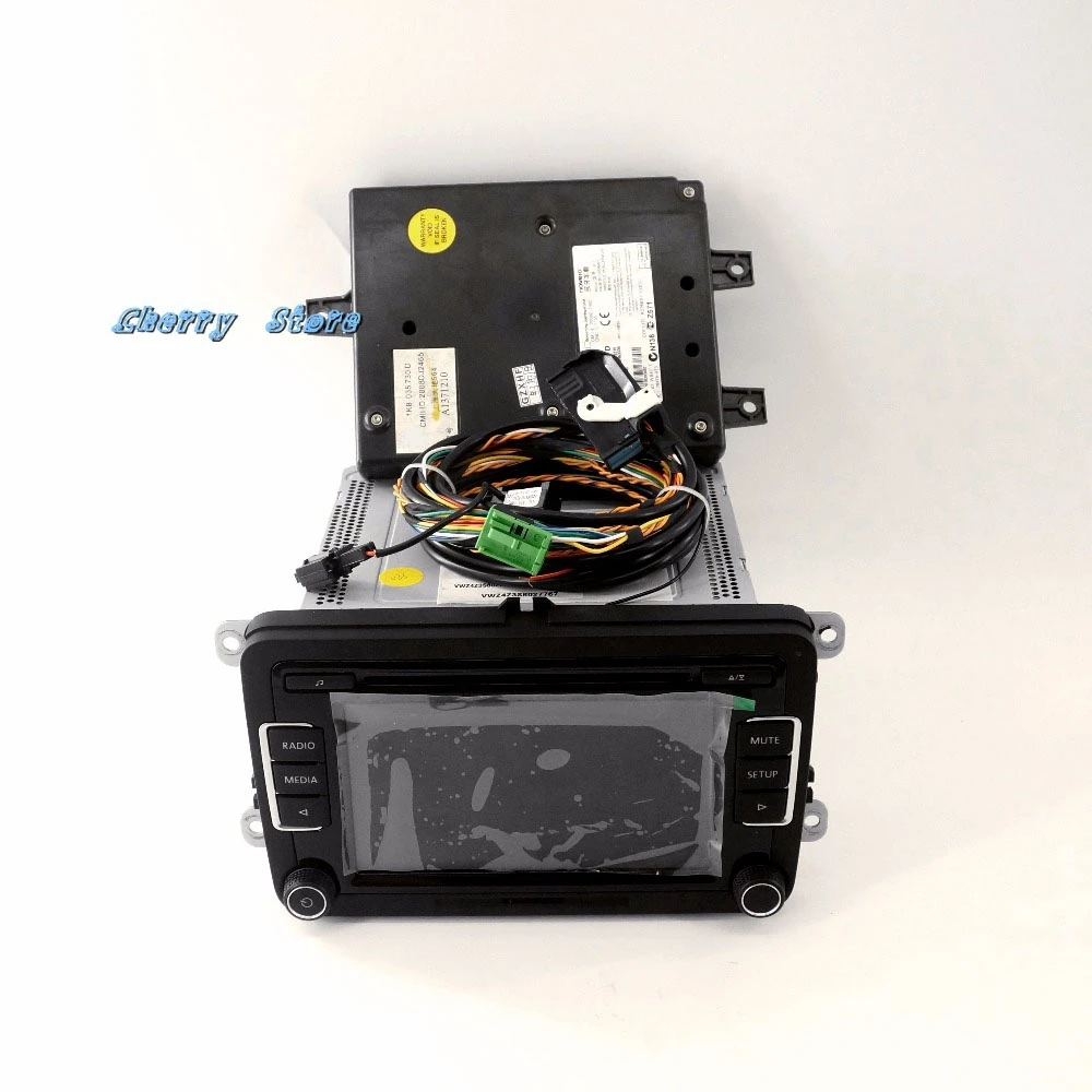 RCD510 MP3 автомобильный радиоприемник USB 56D 035 190 A+ 9W2 Bluetooth модуль+ Bluetooth жгут для VW Golf Jetta Tiguan RCD 510 1K8 035 730D