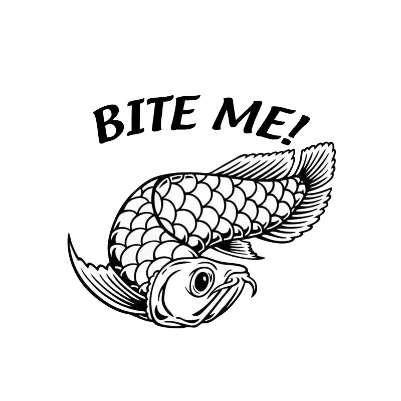 Наклейки в виде рыбок Bite Me Arowana стильные виниловые наклейки для украшения