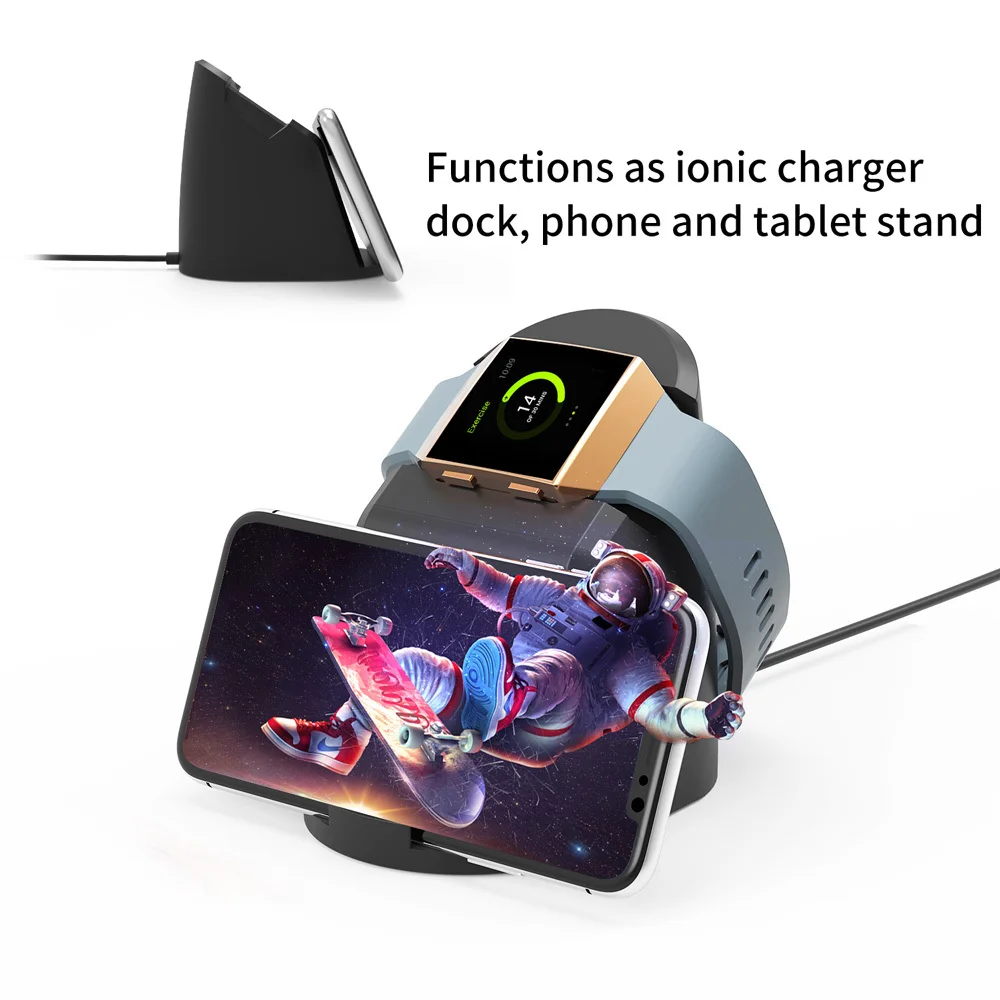 Беспроводное магнитное зарядное устройство VOGEK для Fitbit Lonic зарядная док станция с