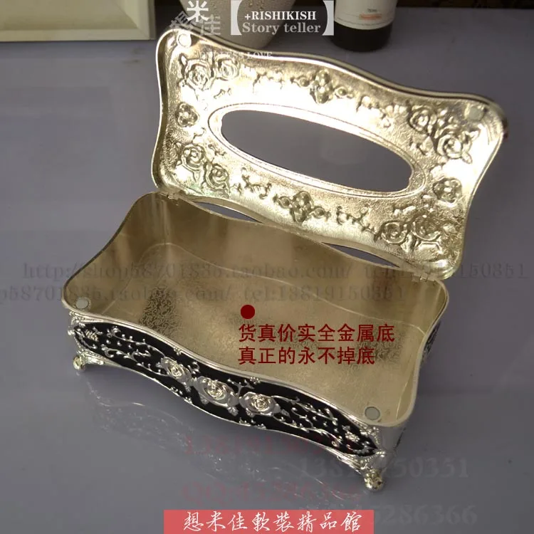 Роскошная модная коробка в европейском стиле полностью металлическая для