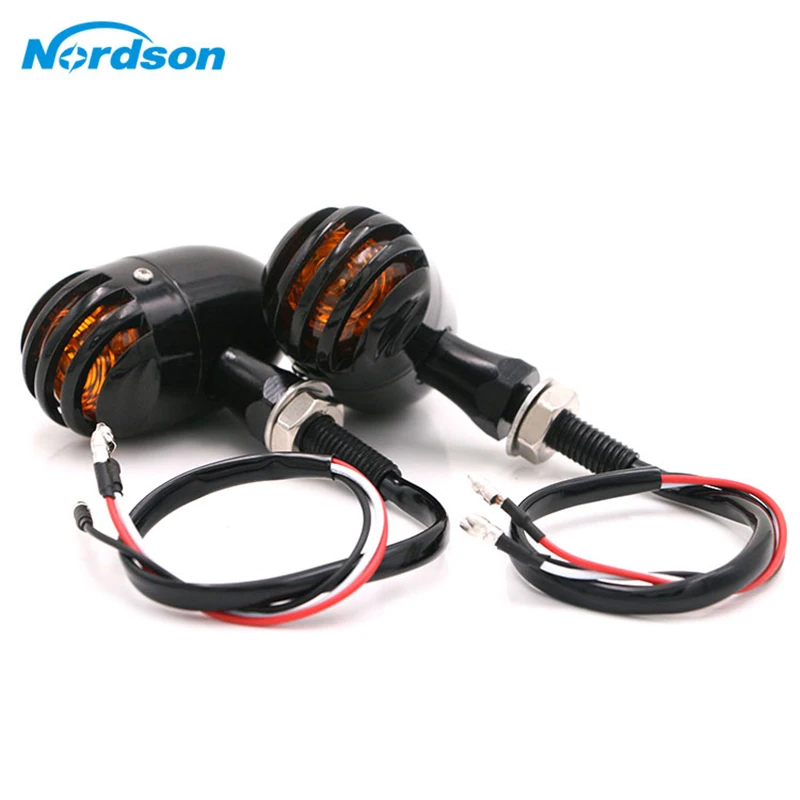 

Nordson 1Pair Universal Led Motorcycle Turn Signalbullet Motocross Indicator light Flexible lightlamp for Yamaha Honda Suzuki