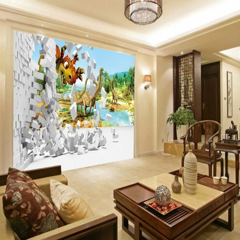 Дропшиппинг Fatman улучшение дома динозавр перерыв мультфильм обои для детской