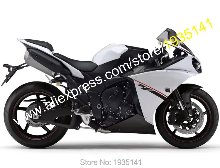 Обтекатель Для Спортивного Велосипеда Yamaha YZF1000 R1 2012 2014 YZF 12 13 14 белый черный цвет|r1