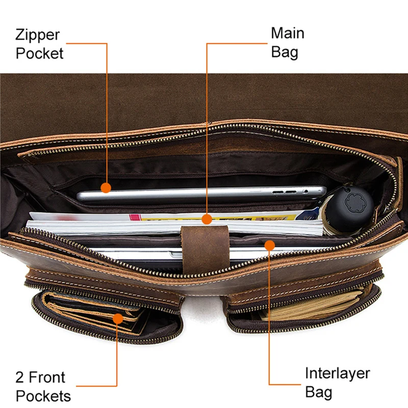 WESTAL Мужчины портфель мужская сумка натуральная кожа винтаж через плечо мужские