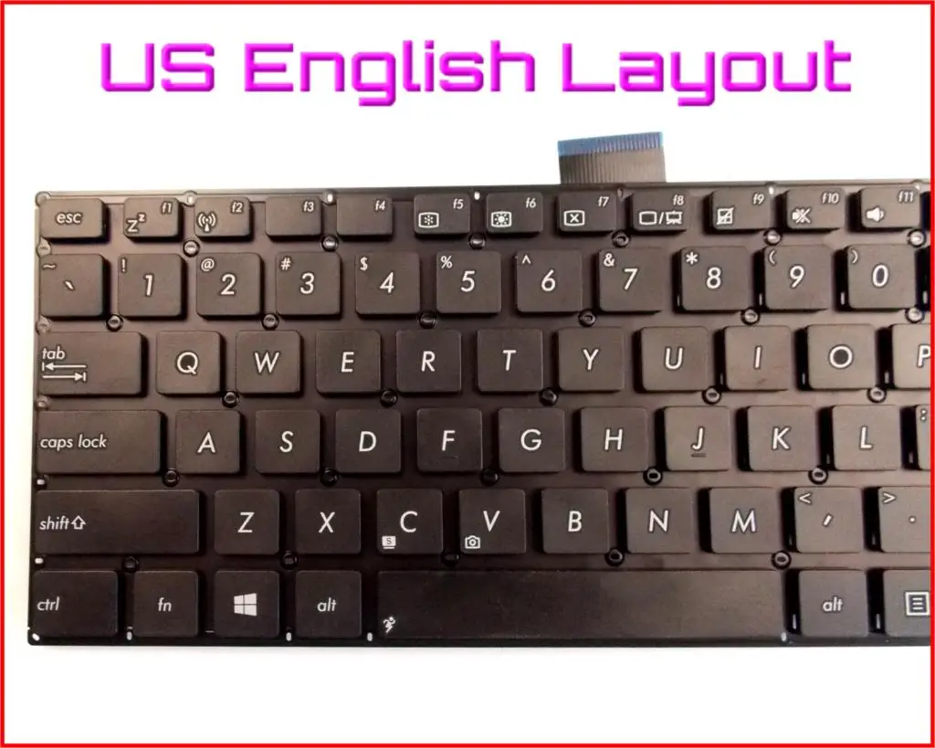 Клавиатура новая английская версия для ноутбука Asus X502 X502C X502CA F502 F502C F502CA 15 6 дюйма