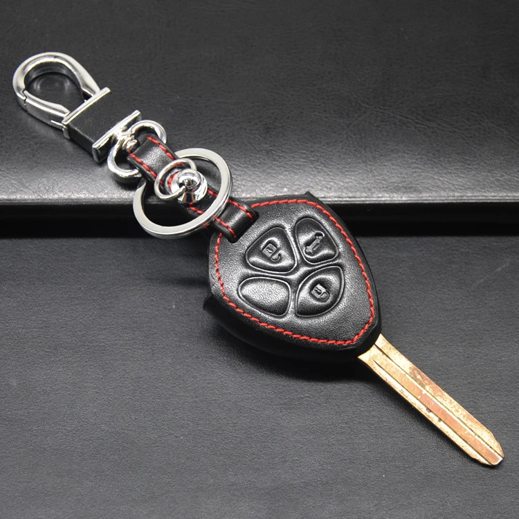 Xinyuexin кожаный чехол для автомобильного ключа Fob Toyota Camry RAV4 Yaris Matrix Corolla Venza Crown