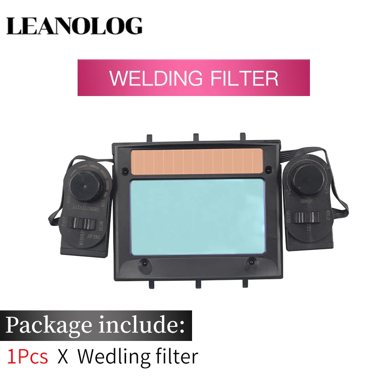 Welding Filter Из регулировки большой вид 4 дуги датчик измельчения DIN5-DIN13 Солнечная Авто Затемнение TIG MIG MMA Сварочная маска/шлем/сварщик крышка объектива фильтр - Цвет: Welding Filter