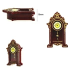 Миниатюрные деревянные маятниковые часы для кукольного домика, модель мебели, игрушки для кукольного домика, аксессуары, 112