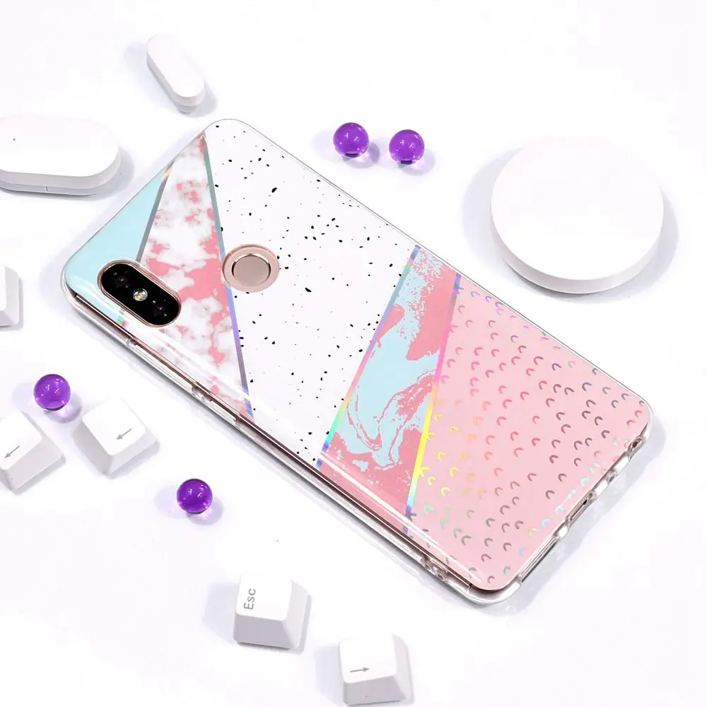 Глянцевая мраморный Задняя накладка для Xiaomi redmi 5A 4X силиконовый чехол ТПУ Мягкие