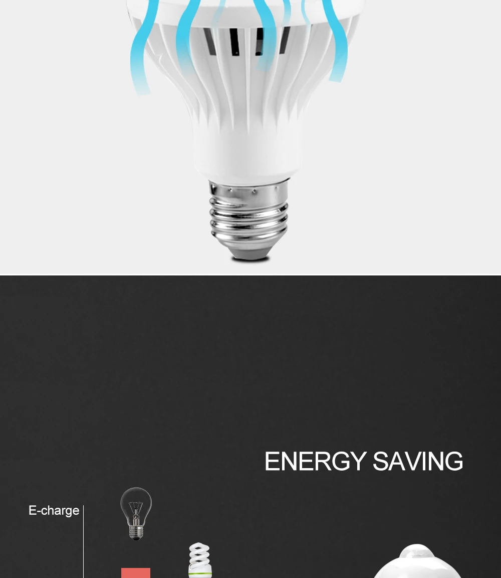 LED движения PIR Сенсор лампы E27 5 W 7 W AC 220 V 240 V белый 6000 K человеческого тела инфракрасные лампы индукции для Освещение в помещении