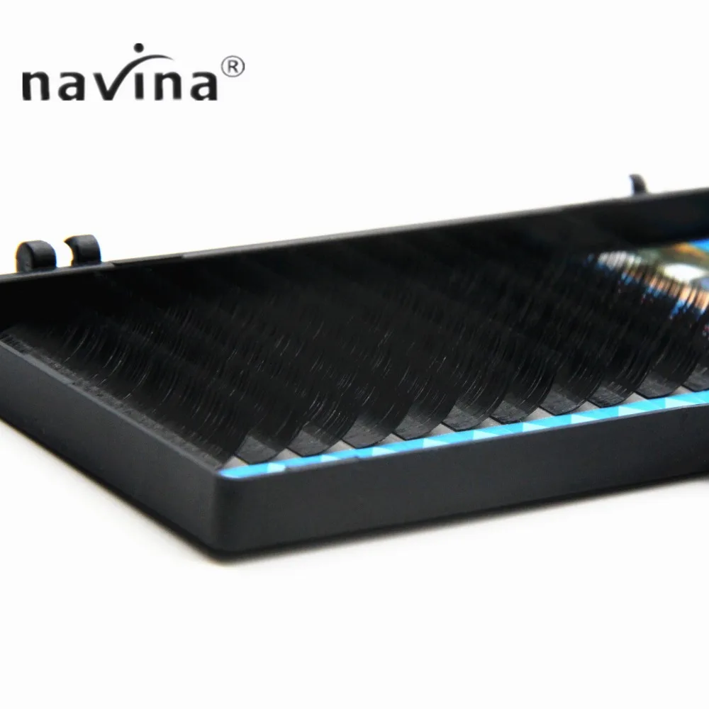 Накладные ресницы Navina J/B/C/D Curl из искусственной норки шелковые для наращивания