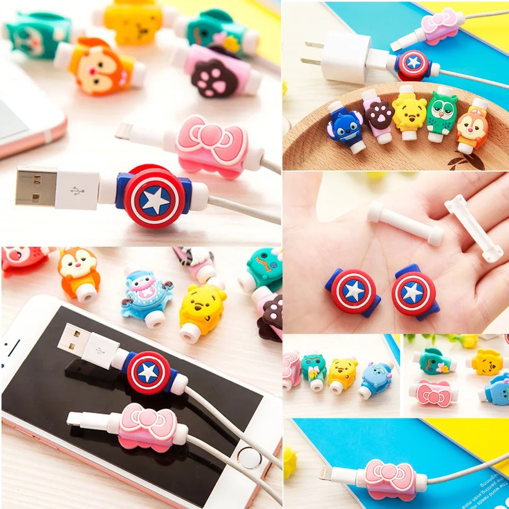 Мультяшный кабель для защиты от укуса 1 шт. защитный животных игрушка аксессуары