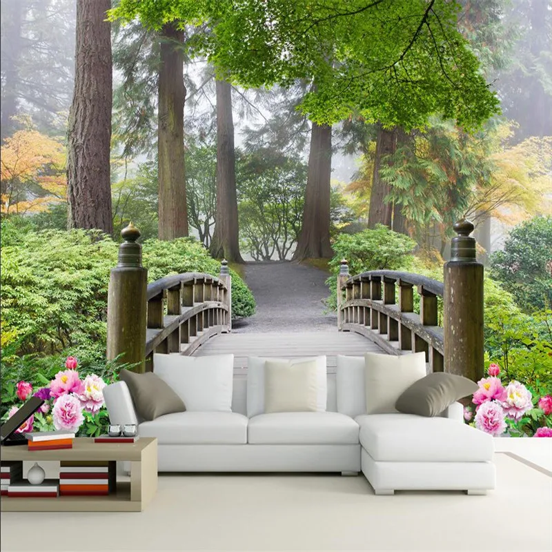 

beibehang wall decor Photo Background photography Forest wooden restaurant bedroom wall paper mural murals-3d papel de parede