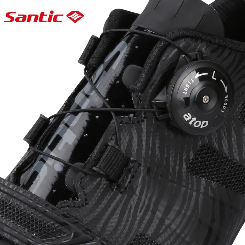 Santic Men Cycling Road Shoes Lace-up Nylon Sole Cycling Athletic Racing Team Bicycle Shoes Breathable Cycling Clothings MS17005