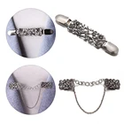 Женский кардиган, свитер, блузка, брошь для шали, воротник для рубашки, ретро-стиль, застежки-клипсы, очаровательные аксессуары, подарок, украшения с резным цветком