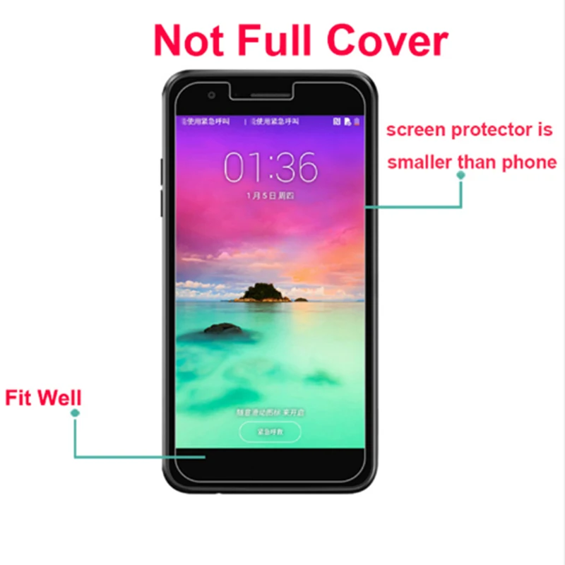Стекло для защиты экрана закаленное стекло zte blade a6 A510 A512 A520 A601 A610 X3 L5 V7 lite