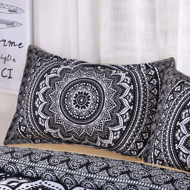

FANAIJIA bohemian bedding sets queen size 3d Mandala printed 3pcs duvet cover Pillowcase Bedlinen