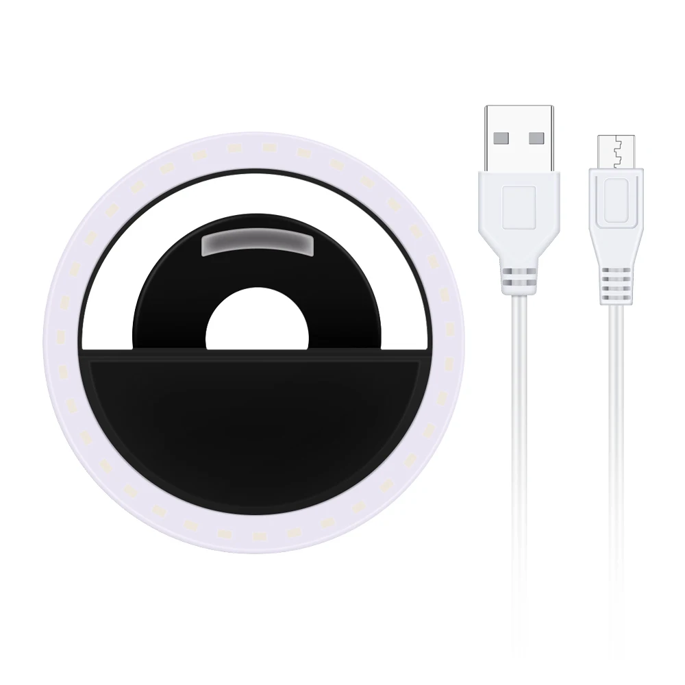 Yizhestudio, 2 шт., USB зарядка, светодиодный кольцевой светильник для селфи, светодиодный фонарик для фотосъемки, светодиодный кольцевой светильник для селфи, для телефона, компьютера