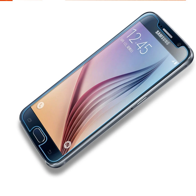 HD прозрачное закаленное стекло для Samsung Galaxy S6 Чехол телефона Защитное переднего