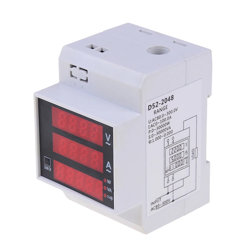 

DC 100V 10A Mini Digital Voltmeter Ammeter Panel Amp Volt Voltage Current Meter Tester Blue Red Dual LED Display