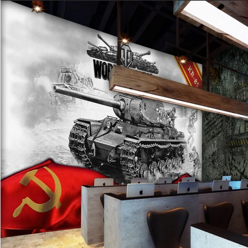 Пользовательские фото обои 3D стерео советские танки Ретро фон стены гостиной на