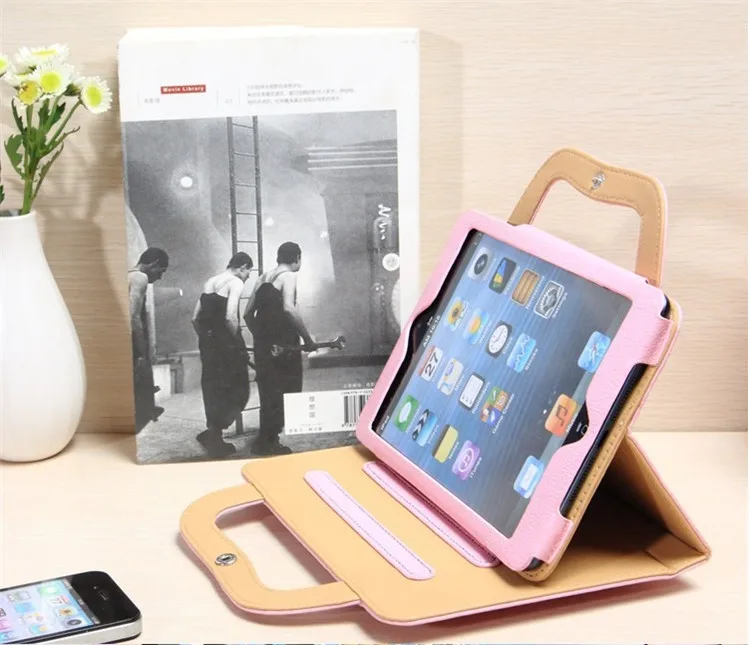 Высокое качество из искусственной кожи складная сумка для переноски Apple iPad Mini 1 2 3