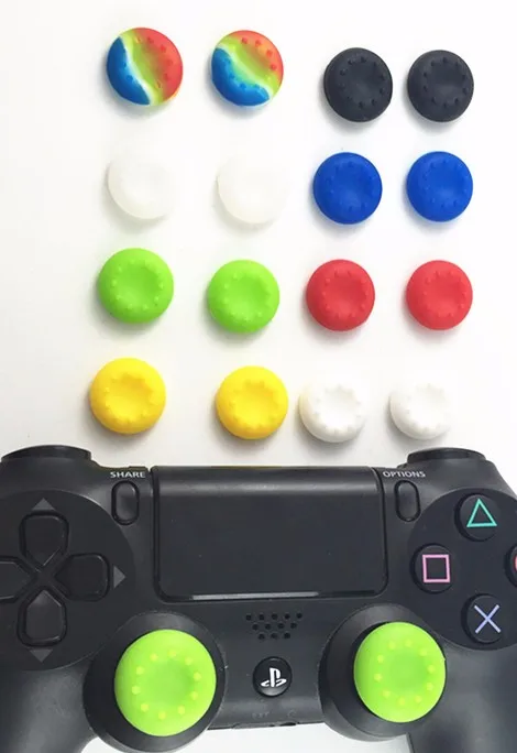 500 шт./лот, силиконовый чехол для джойстика, защитные колпаки для PS4 Slim Pro PS3 PS4 Xbox one Xbox 360