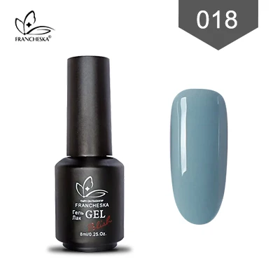 Francheska 018 Francheska color01-36 Гель-лак для ногтей замачиваемый Гель-лак для ногтей unha nail art gellak nagels spulletjes lakiery hybrydowe лак - Цвет: Francheska 018