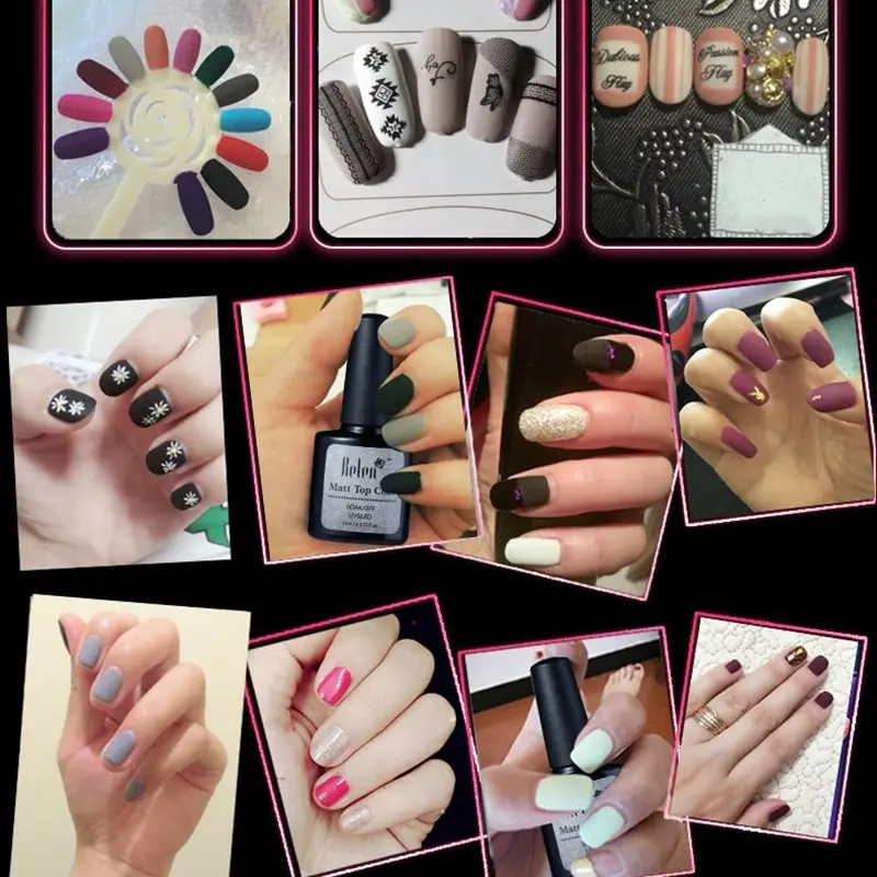 Белен 10 мл Прозрачный матовый верхний слой для ногтей гель лак верхнее покрытие