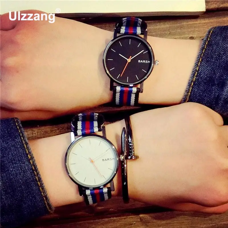 Горячая Распродажа модные джинсовые нейлоновые кварцевые часы наручные для