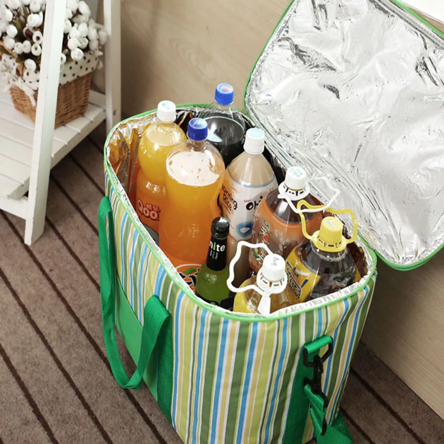 Сумка-холодильник 34л сумка для ланча еды фрукты морская еда стейк