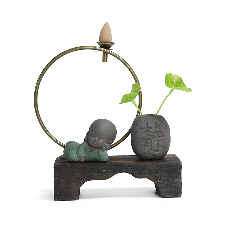Креативные украшения для дома Zen выветриваемые деревянные крыльца Quemador De Incienso