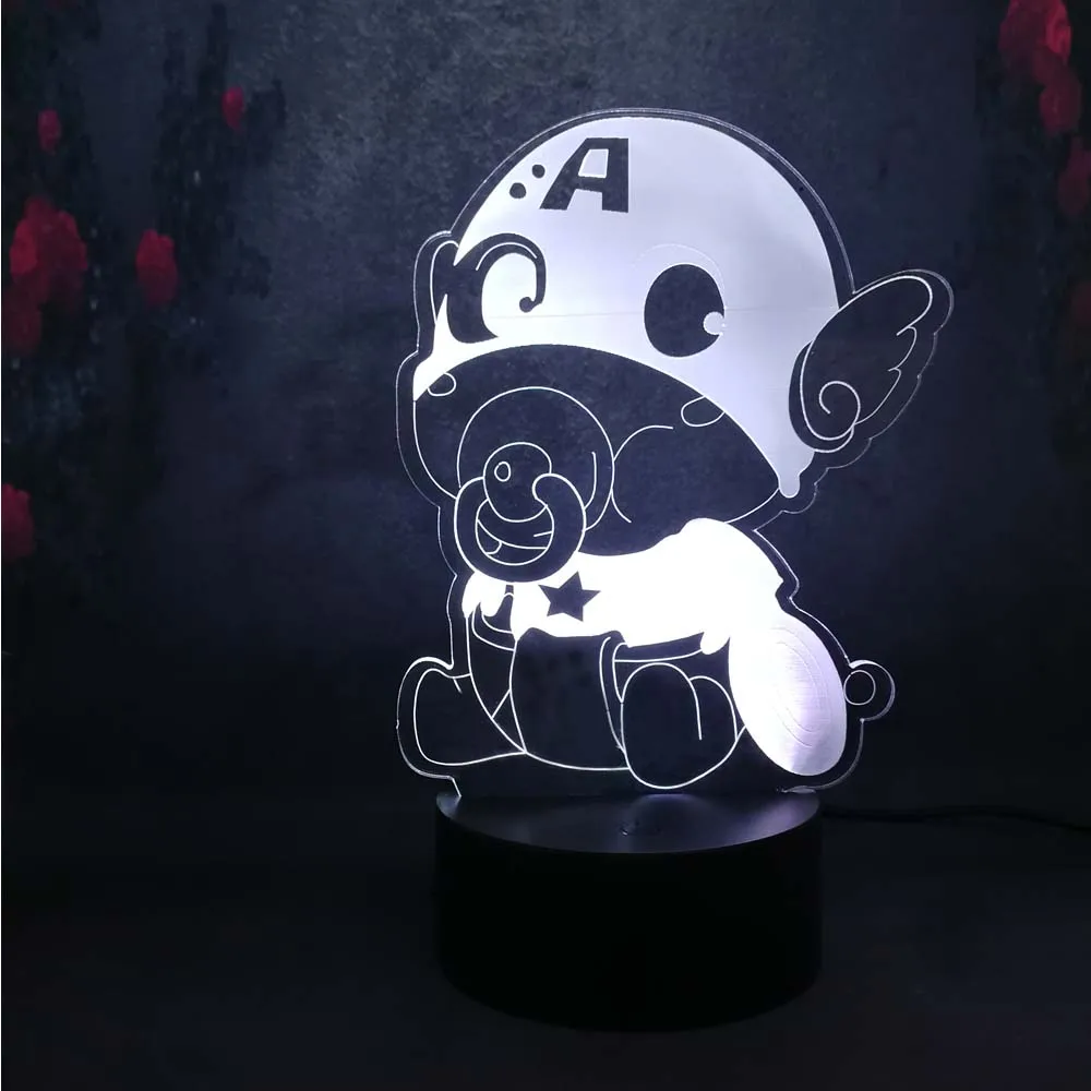 Мультяшная кукла капитан версия 3D энергосберегающий Декор для спальни