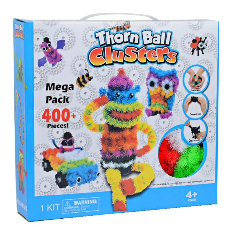 400 шт. 800 шт./лот сборка 3D головоломки для детей Обучающие строительные блоки