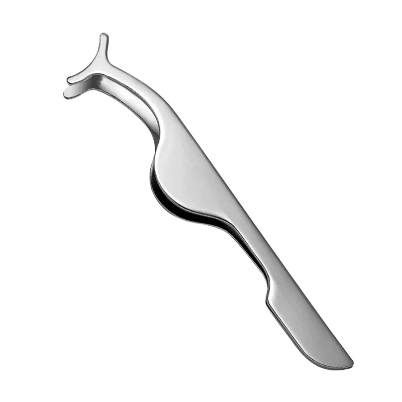 silver Высокое качество 3D Поддельные ресницы ручной работы натуральный длинный толстый Повседневный макияж толстый крест ресницы Пинцет вспомогательный для ресниц - Цвет: silver
