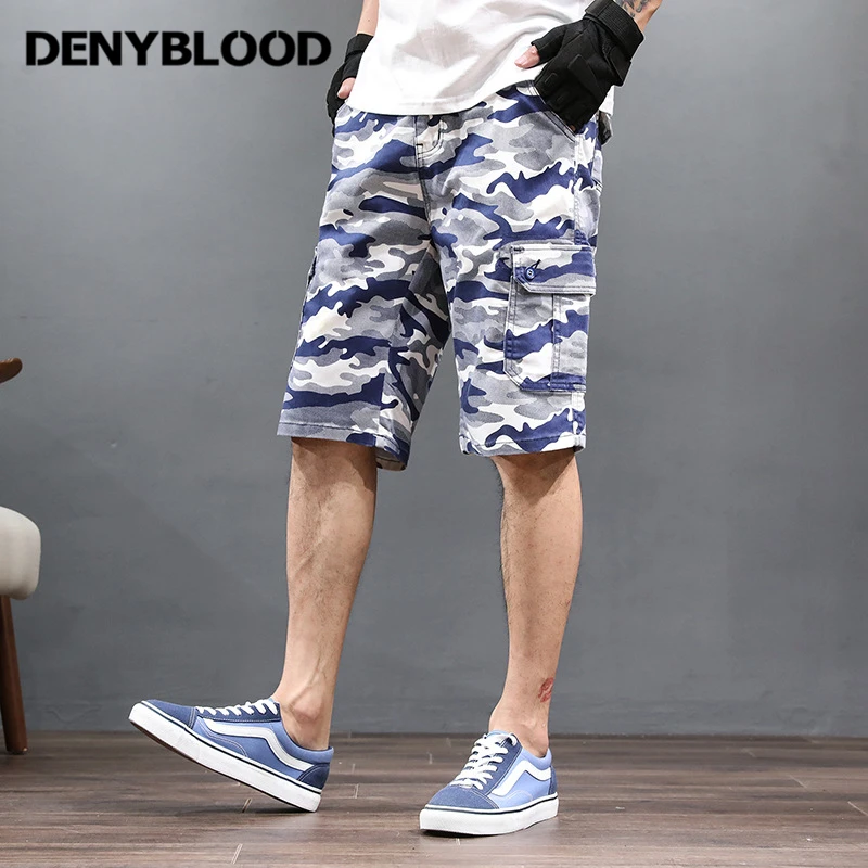 

Denyblood Jeans Plus Size 28-48 Mens Shorts 2022 Summer Camouflage Cargo Shorts Chinos Capris511 Beachshorts Bermuda 510