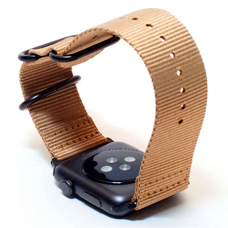 Нейлоновый ремешок для apple watch 4 44 мм 40 мм аксессуары для мужских и женских часов дышащий браслет для iWatch серии 1 2 3 42 мм 38 мм