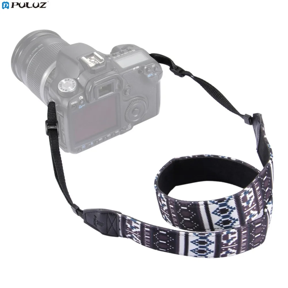 PULUZ Противоскользящий плечевой ремень для камеры для sony Canon SLR/DSLR камеры винтажный этнический стиль цветочный принт