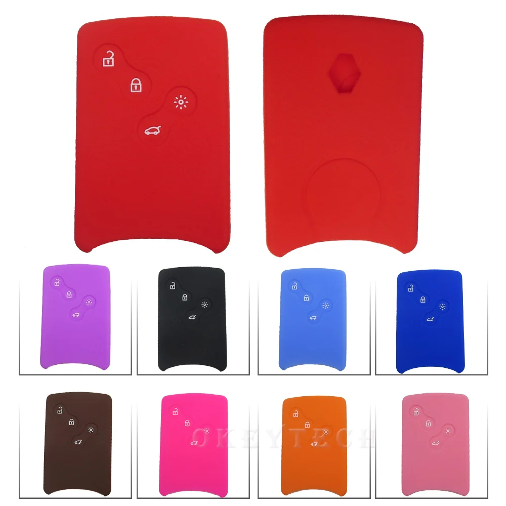 Чехол для автомобильных ключей OkeyTech силиконовый резиновый чехол Renault Clio Megane Grand 2 3