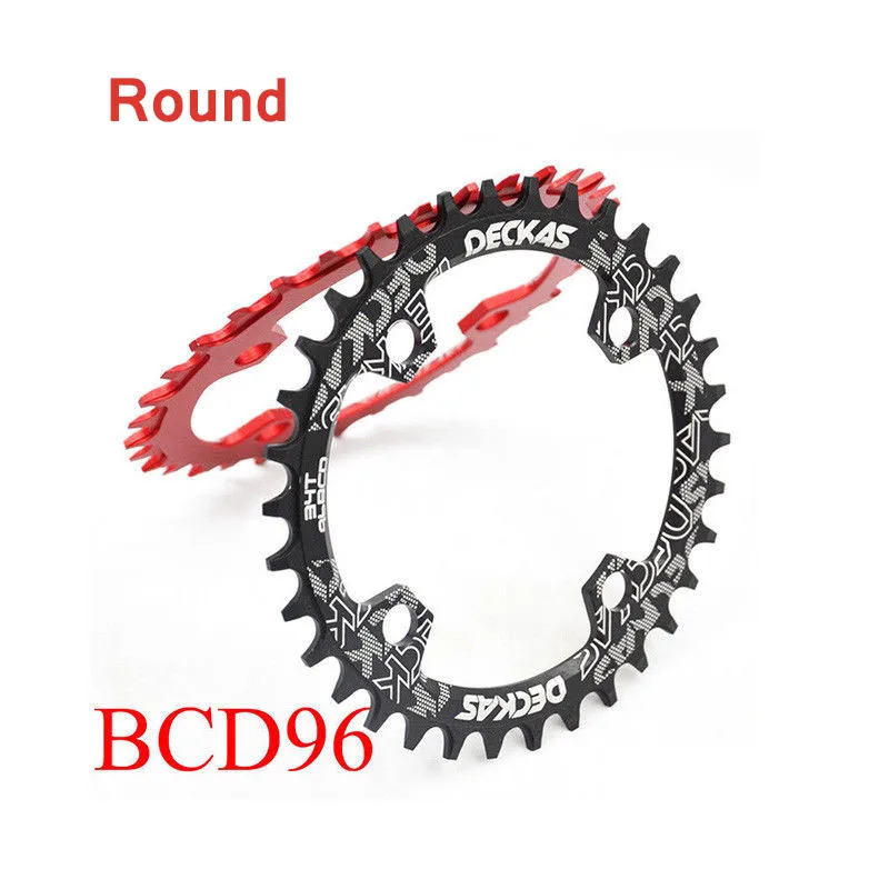 Deckas MTB велосипед 32 34 36 38 T Звездочка узкий широкий круглый BCD 96 мм кольцо цепи