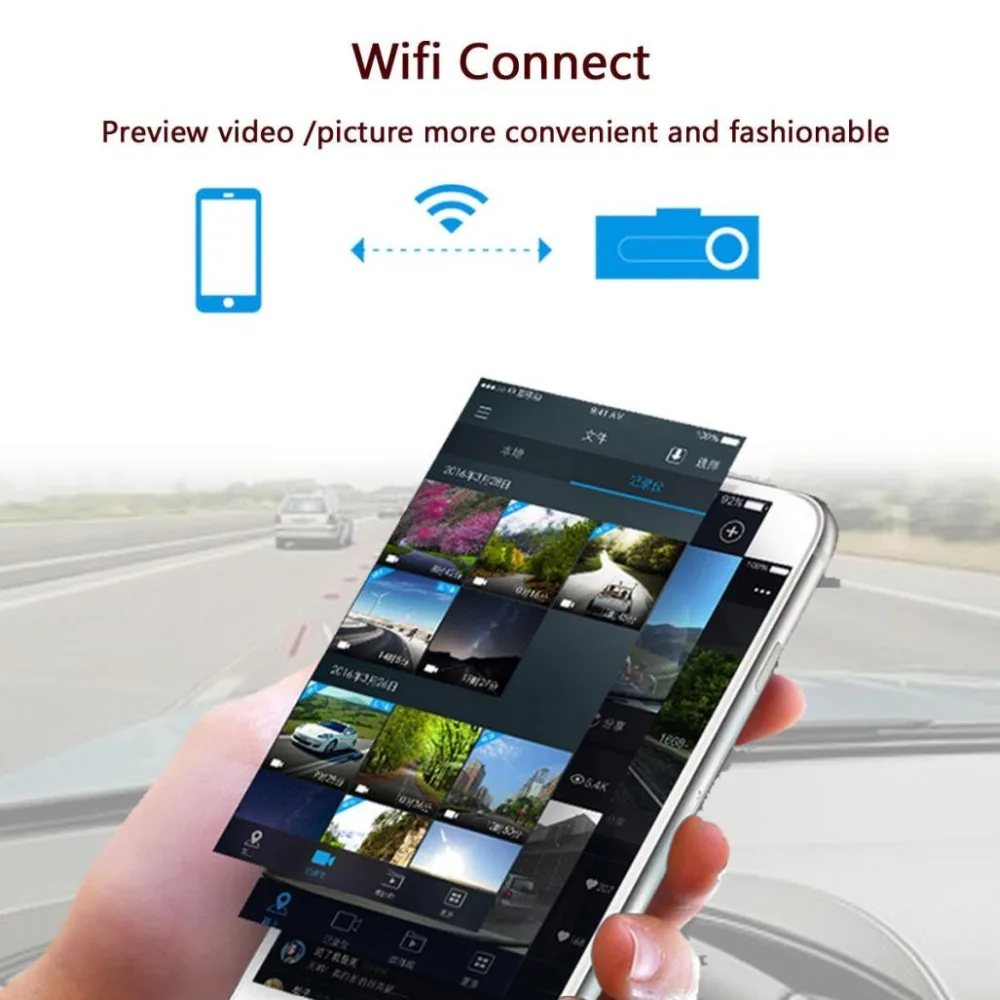 Видеорегистратор OLPAY Wi Fi 1080P HD ночное видение голосовое управление на английском