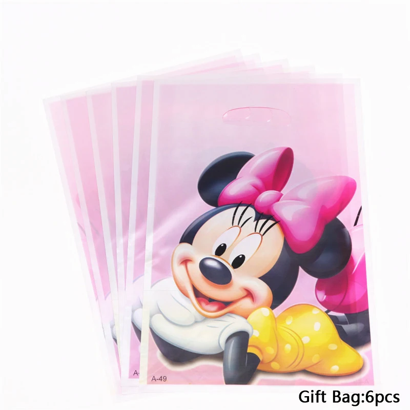 Новая тематическая вечеринка на день рождения Минни Маус одноразовый набор