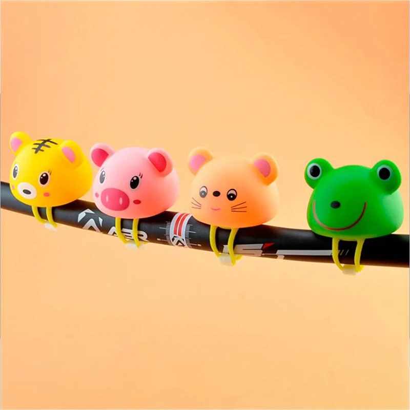 Горячий резиновый детский велосипедный Звонок светильник Предупреждение ющая