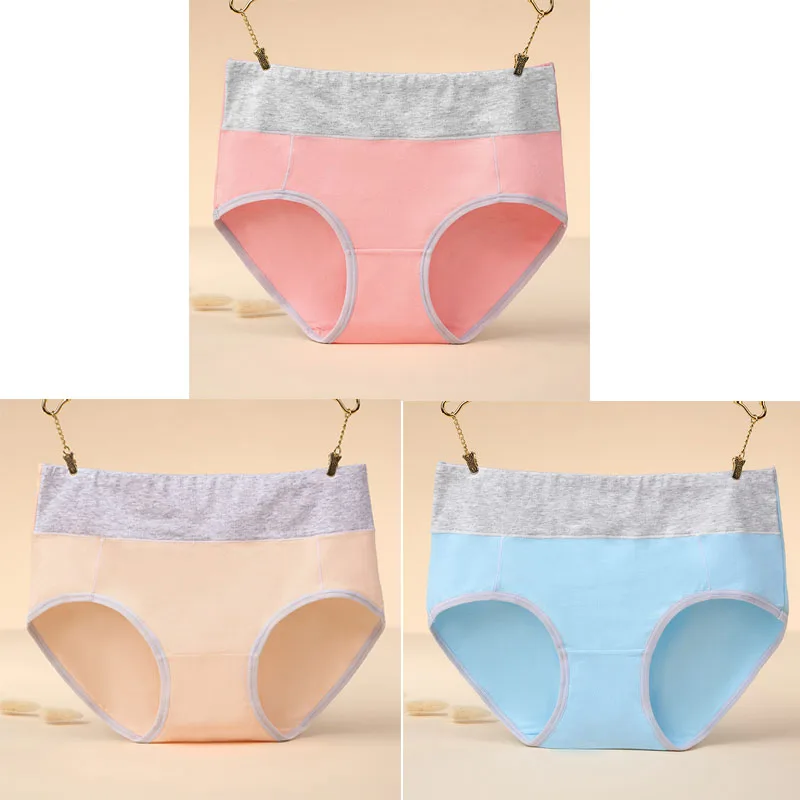 Texiwas 3pcs \ ЛОТ, хлопковые трусы лоскутное кружевное женское белье Для женщин нижнее белье, удобные трусы с низкой посадкой тела утягивающее белье для женщин - Цвет: color11