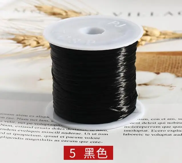 60 Yrad/Roll Transparant Crystal Elastic Cord Rope 1MM Multi-colors Stretch Beading Wire Thread for DIY Jewelry Making | Украшения и - Фото №1