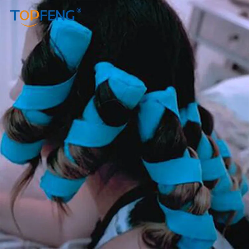 Стайлер для укладки волос TopFeng девочек бигуди сделай сам в ночное время