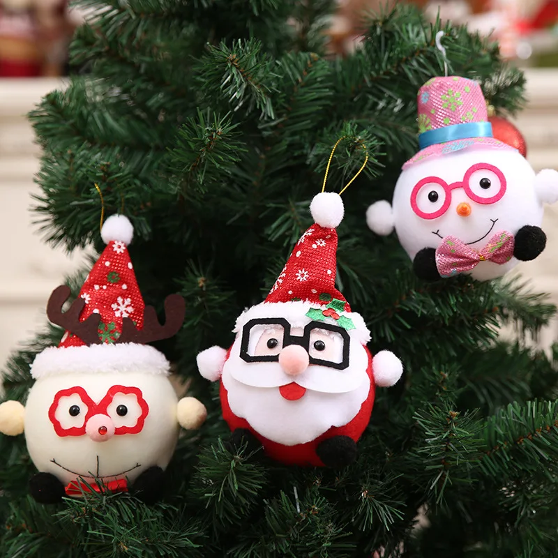 Рождественские украшения для кукол пенопластовые шарики Санта Клаус