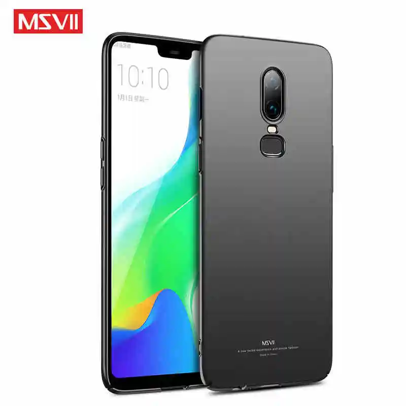 Для OnePlus 6 T чехол MSVII кольцо на палец Тонкий матовый для 5 Чехол держатель One Plus
