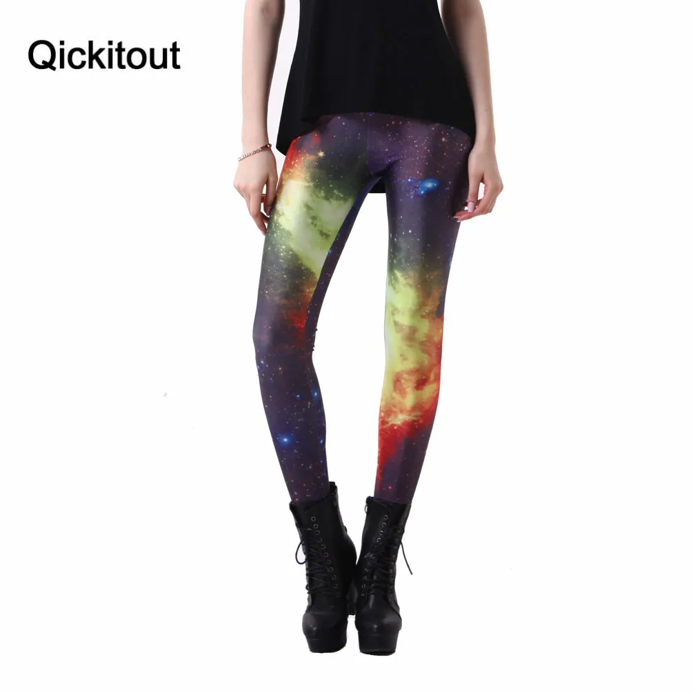Новое поступление! Легинсы с принтом Universe эластичные модные легинсы галстуком