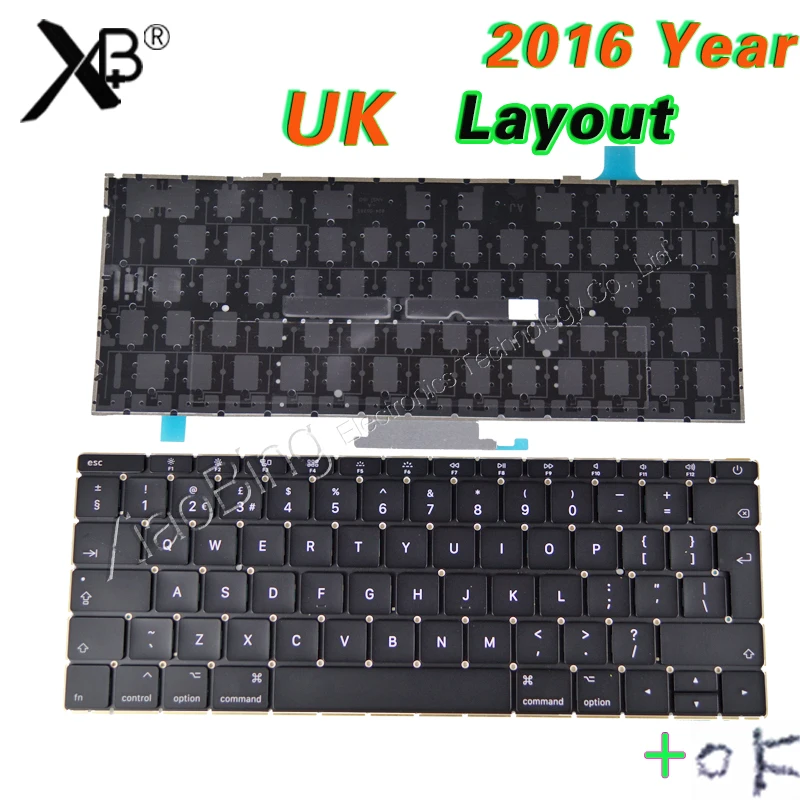 Ноутбук A1534 с подсветкой клавиатуры и винтами 12 дюймов 2016 2017|Клавиатуры для